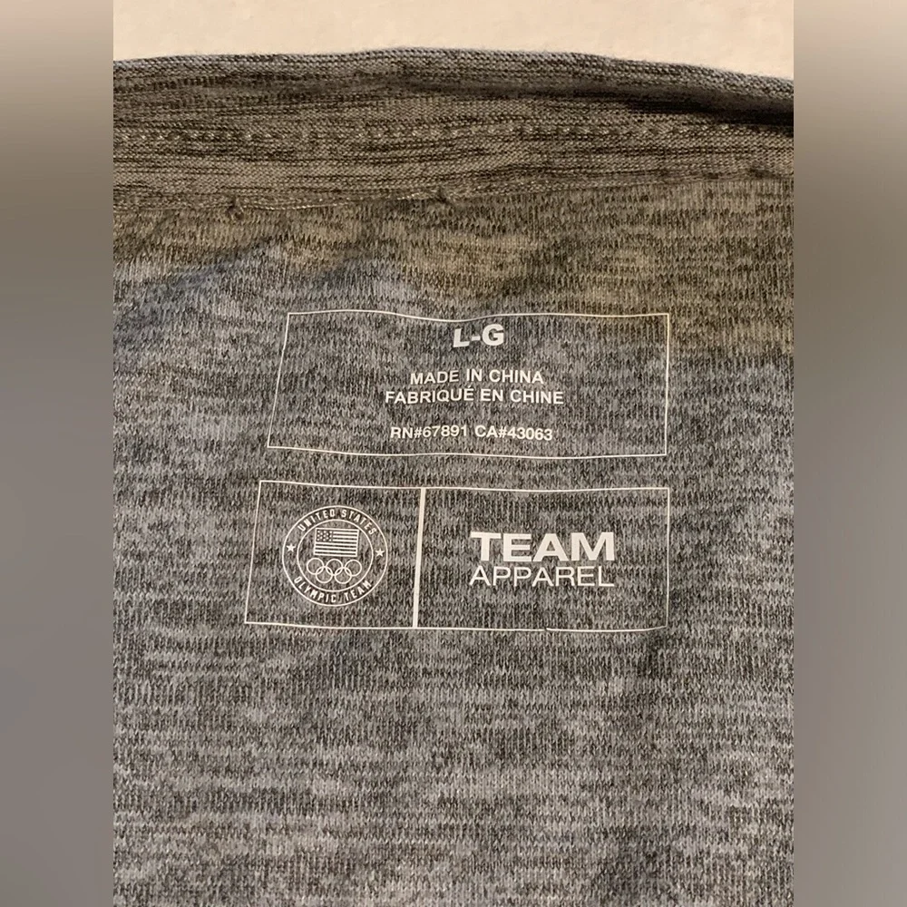 United States USA Olympics Team Apparel Gray L T Shirt - Picture 3 of 5